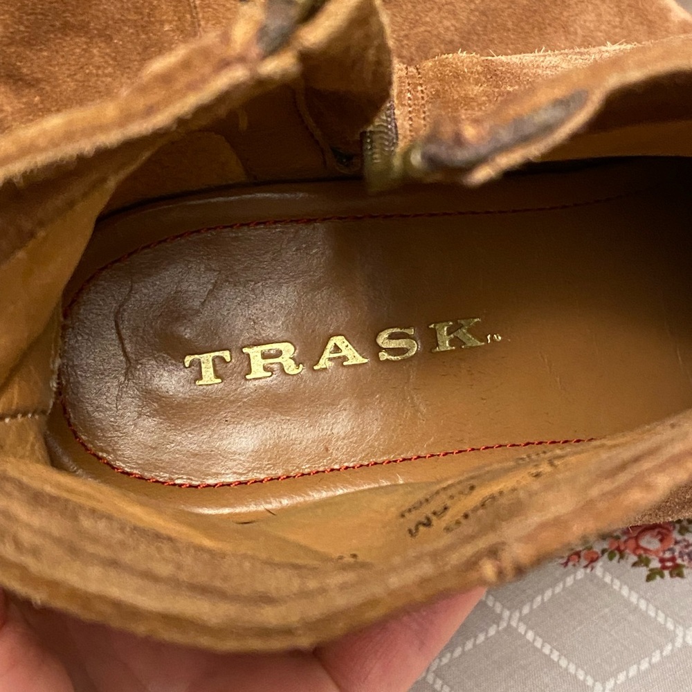 Trask 6.5 Zip-Up Ankle Boots Cognac Tan - Picture 6 of 7